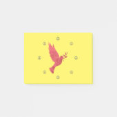 鳩と平和のサイン ポストイット (正面)
