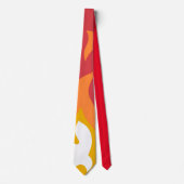 鳩と火の確認 ネクタイ (正面)