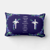 鳩と花クリスチャン腰枕 ランバークッション (裏面)