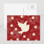 鳩と雪片 ポストカード (正面/裏面)