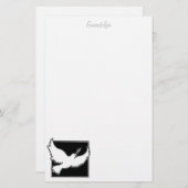 鳩のひなパーソナライズされたか 便箋 (正面/裏面)