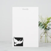 鳩のひなパーソナライズされたか 便箋 (スタンド正面)