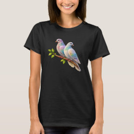 鳩のデザインが可愛いレディースTシャツ Tシャツ