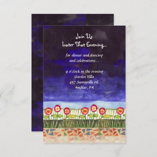 鳩のバーのバルミツワーの披露宴カード生命の樹 エンクロージャーカード (正面/裏面)