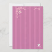 鳩のブライダルシャワーの招待状の結婚 招待状 (裏面)