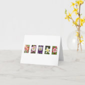 鳩のメッセージカード カード (黄色い花)