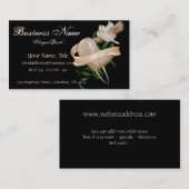 鳩の名刺とのハートのデザイン 名刺 (正面/裏面)