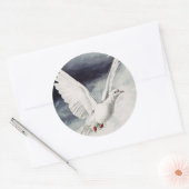 鳩の型枠の聖霊 ラウンドシール (封筒)