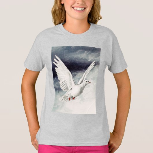 鳩の型枠の聖霊 Tシャツ (正面)