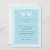 鳩の宗教招待状の青 招待状 (正面)