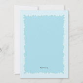 鳩の宗教招待状の青 招待状 (裏面)