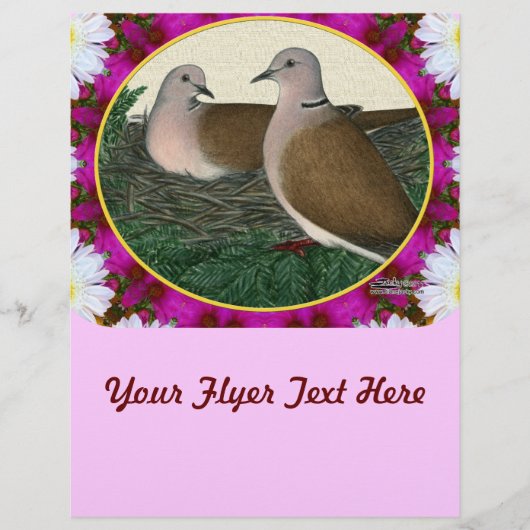 鳩の巣と花 チラシ (正面)