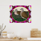 鳩の巣と花 ポスター (キッチン)