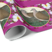 鳩の巣と花 ラッピングペーパー (ロールコーナー)