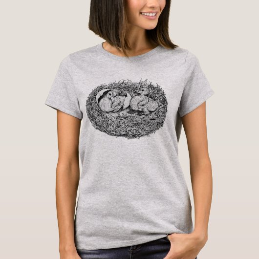 鳩の巣の雛 Tシャツ (正面)
