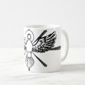 鳩の形をした聖霊 コーヒーマグカップ (正面右)
