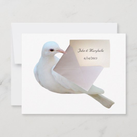 鳩の手紙の招待状 招待状 (正面)