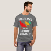 鳩の服 スピリットアニマル Tシャツ (正面フル)