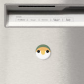 鳩の桃の顔のラブバードの顔 マグネット (インサイチュ (食洗機))