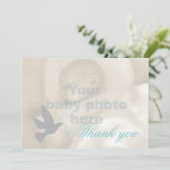 鳩の水の警官の洗礼の写真のサンキューカード サンキューカード (スタンド正面)