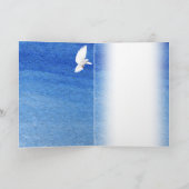 鳩の水彩画 サンキューカード (内部)