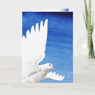 鳩の水彩画 サンキューカード