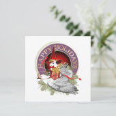 鳩の羽に乗ったクリスマスマウス シーズンカード (スタンド正面)