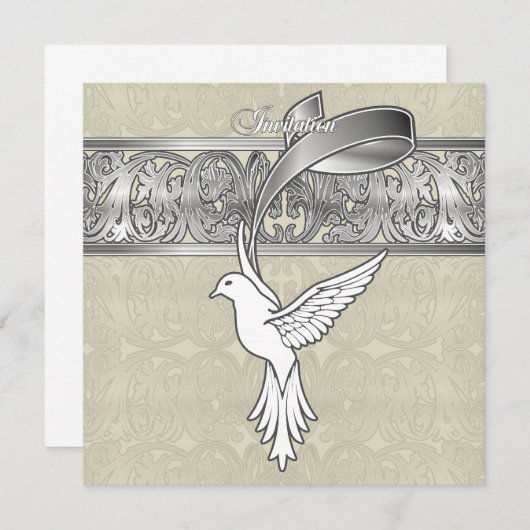 鳩の羽招待状 (正面/裏面)