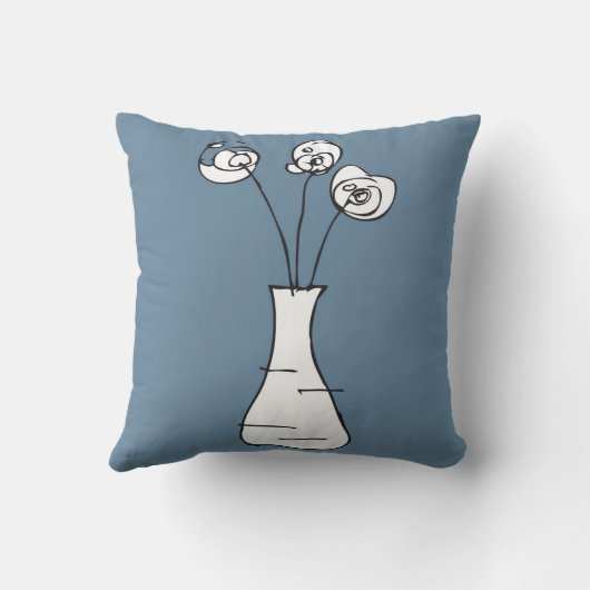 鳩の花瓶 クッション (裏面)