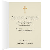 鳩の葬式を持つカトリックの子イエスありがとう (内側 (右))