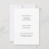 鳩の葬式を施したステンドグラス 案内状 (裏面)