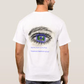 鳩へのワタリガラス Tシャツ (裏面)