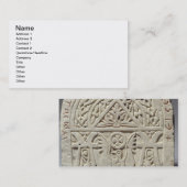 鳩またはワシの第8第9 centuとの葬式のstela 名刺 (正面/裏面)