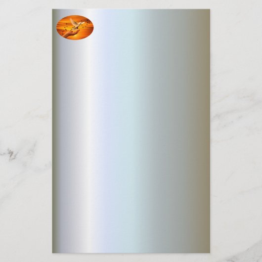 鳩を手に神を信頼せよ 便箋 (正面)