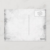 鳩を持った美しい神秘的なアニメの少女 ポストカード (裏面)