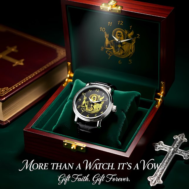 鳩を持つイエスの黄金の表現 腕時計 (クリエイターアップロード済み)