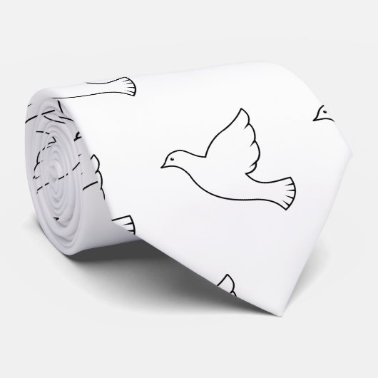 鳩アイコン ネクタイ (ロール)