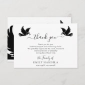 鳩エレガント葬感謝してい札 サンキューカード (正面/裏面)