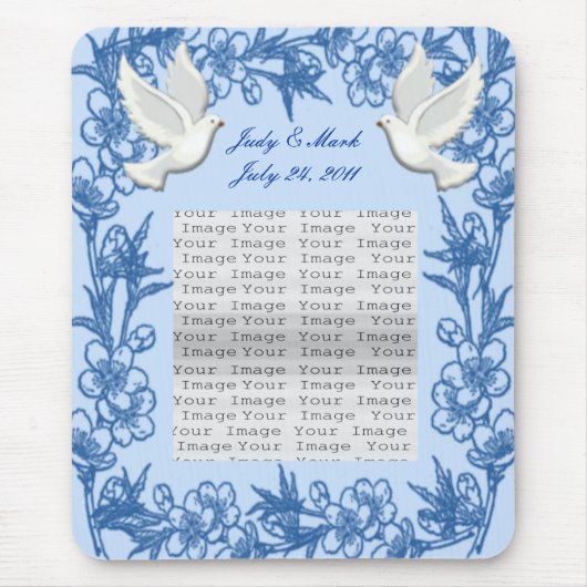 鳩カスタムマウス用パッド マウスパッド (正面)