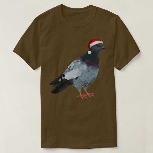 鳩クリスマス2 Tシャツ (デザイン正面)