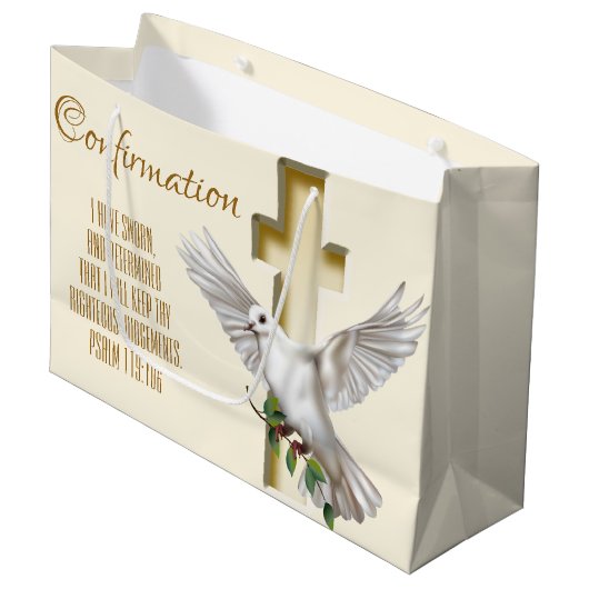 鳩クロス ラージペーパーバッグ (正面アングル)