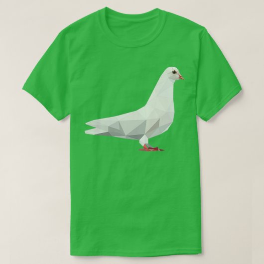 鳩ハト愛人ささやき鳥の動物1 Tシャツ (デザイン正面)