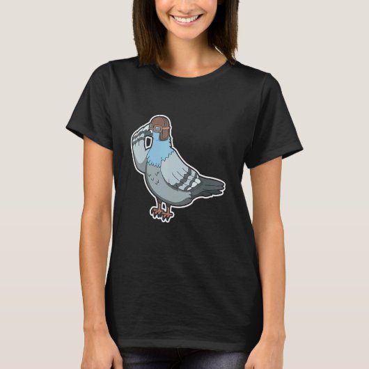 鳩バト飼育ハト Tシャツ (正面)