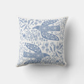 鳩バードブルー クッション (裏面)