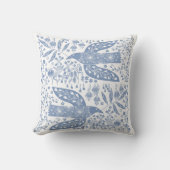 鳩バードブルー クッション (正面)