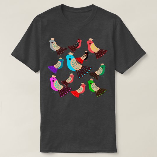鳩パターン1 Tシャツ (デザイン正面)
