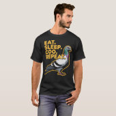 鳩ブリーダー飛翔鳥動物鳩 Tシャツ (正面フル)