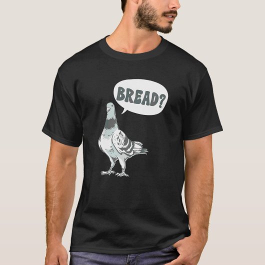 鳩ブリーダー パン 鳩のささやき手 Tシャツ (正面)