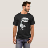鳩ブリーダー パン 鳩のささやき手 Tシャツ (正面フル)