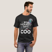 鳩ブリーダー 飛翔 鳥 動物 鳩 Tシャツ (正面フル)